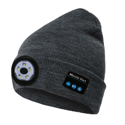 Wireless Bluetooth LED Hat with Music Speakers Winter Gift