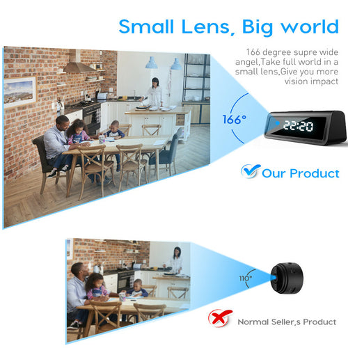 4K  Secret Clock Micro Security Camera with Night Vision