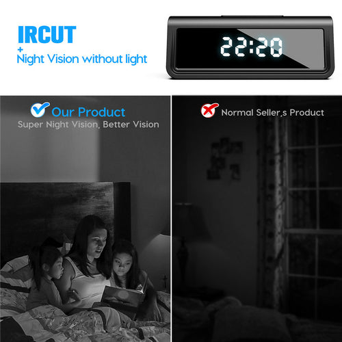 4K  Secret Clock Micro Security Camera with Night Vision
